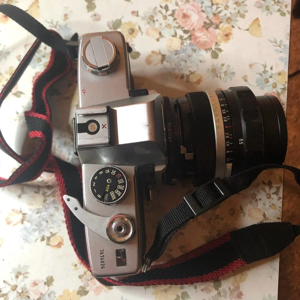 Vintage 1970s Minolta SRT 200 with Soligor Wide Auto Lens